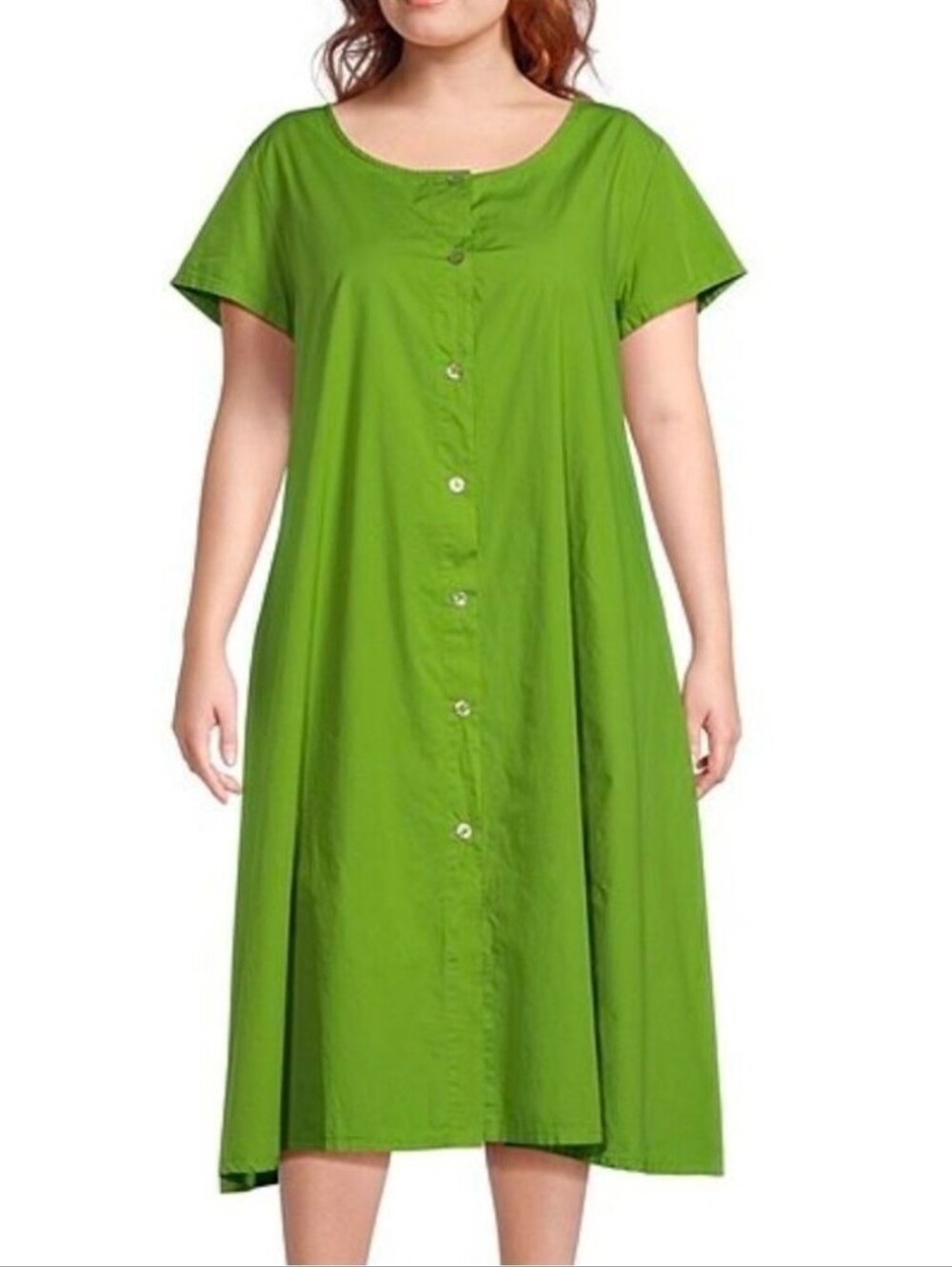 ❤️ NWT! BRYN WALKER POPLIN ORGANIC COTTON WINSOR MIDI DRESS, 2X